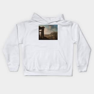 Ruins of an Ancient City by John Martin Kids Hoodie